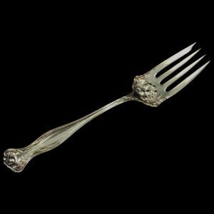 Vintage Meat Serving Fork Rogers Bros 1903 Mystic Pattern Silverplate